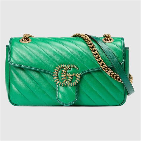 gucci marmont emerald green bag|gucci marmont suede bag.